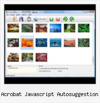 Acrobat Javascript Autosuggestion window popup drag script