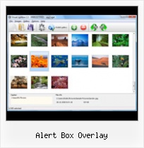 Alert Box Overlay menu javascript
