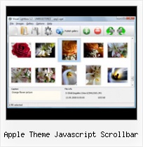 Apple Theme Javascript Scrollbar pop up using header script php