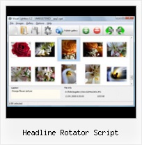 Headline Rotator Script attractive pop up windows