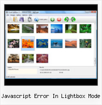 Javascript Error In Lightbox Mode pop up wndow in javascript