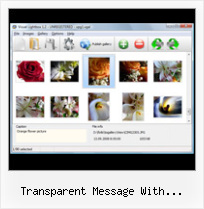 Transparent Message With Javascript various effects using javascript